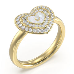 Anillo Guess para dama  colección AMAMI color plateado Anillo Guess para dama  colección AMAMI color plateado