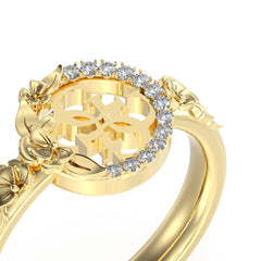 Anillo Guess Dama 4 Love Dorado Talla 7 Anillo Guess Dama 4 Love Dorado Talla 7