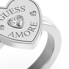 Anillo Guess para Dama  Guess Amore color plateado Anillo Guess para Dama  Guess Amore color plateado