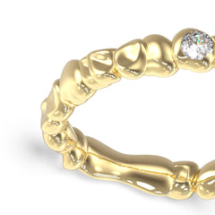 Anillo Guess Dama Panarea Dorado Anillo Guess Dama Panarea Dorado