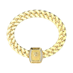 Brazalete Guess para Caballero  Lion King color dorado Brazalete Guess para Caballero  Lion King color dorado