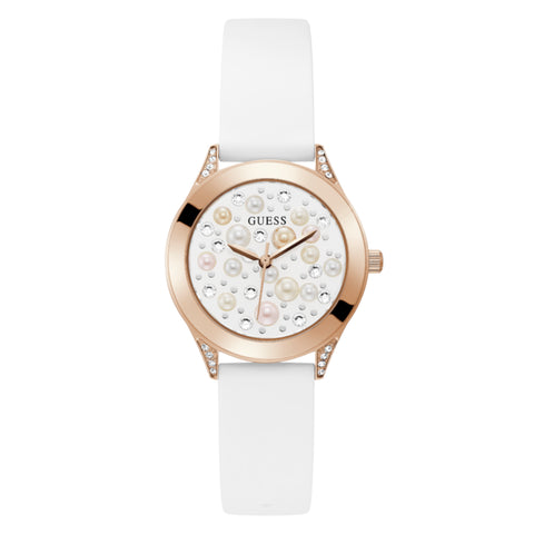 Reloj Guess de mujer Pearl color blanco