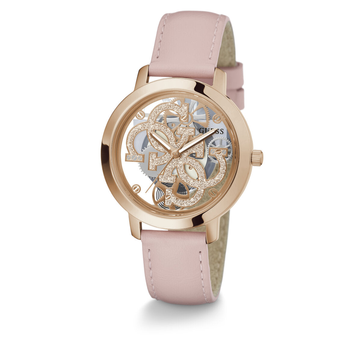 Reloj Guess Dama Quattro Clear Rosa