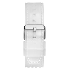 Reloj Guess de hombre Phoenix transparente con carátula vino