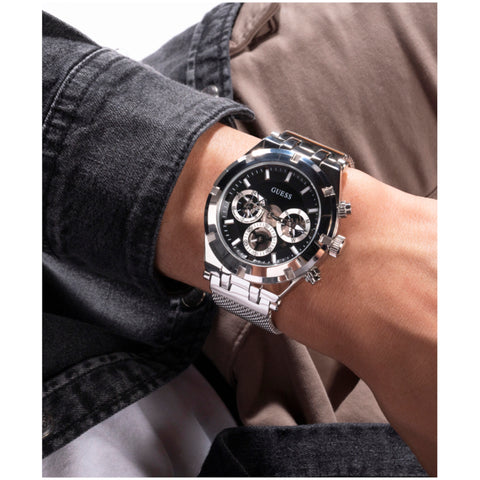 Reloj Guess de caballero Continental color plata