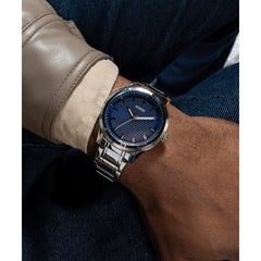 Reloj Guess de hombre DEX color plateado