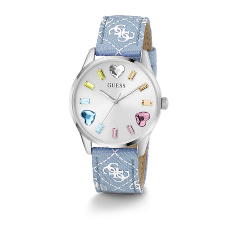 Reloj Guess de mujer Candy Hearts color plata