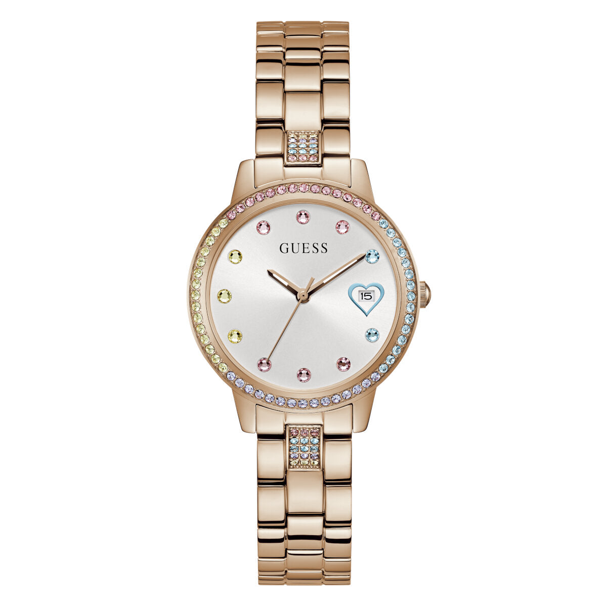 Reloj Guess de mujer  THREE OF HEARTS color oro rosa