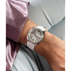 Reloj Guess de mujer Delilah con correa doble en blanco y rosa