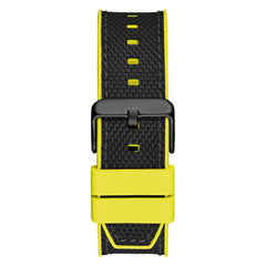 Reloj Guessde hombre Masterpiece color negro con amarillo