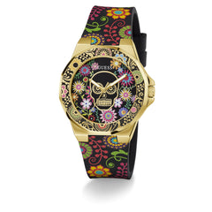 Reloj Guess Dama Calaverita Negro