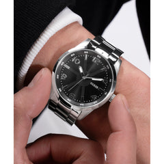 Reloj Guess de hombre MONTE color plateado