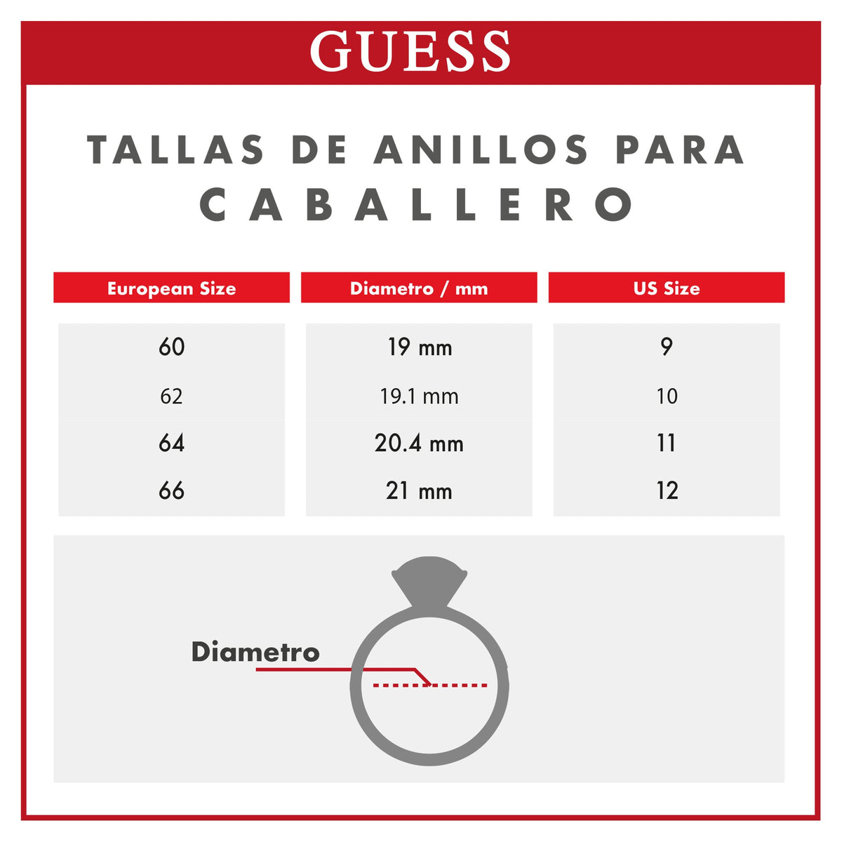 Anillo Guess para Dama  beloved color