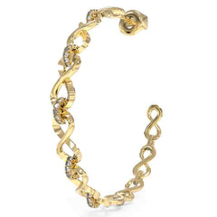 Arracadas para mujer marca Guess en todo dorado