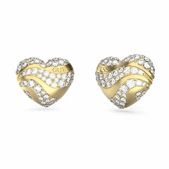 Aretes Guess para Dama de corazón color dorado