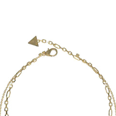 Collar doble Guess para dama All of us en tono dorado