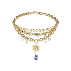 Collar Guess Dama Soleluna Dorado