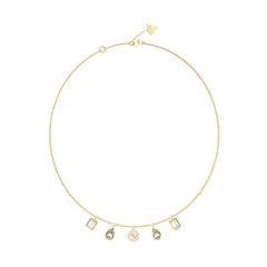 Collar Guess Dama 4G Light Dorado