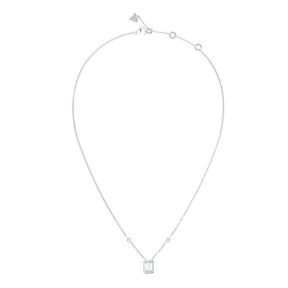 Collar Guess Dama 4G Light Plateado