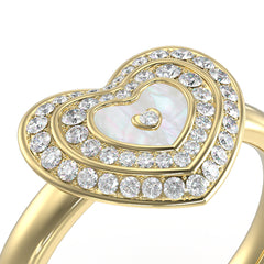 Anillo Guess para dama  colección AMAMI color plateado