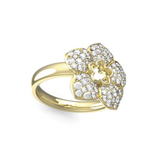 Anillo Guess para Dama  shining winter color plateado