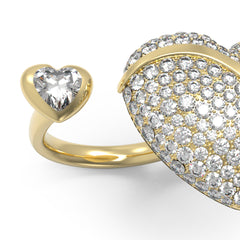 Anillo Guess para Dama IN MY HEART color dorado