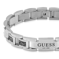 Brazalete Guess para Caballero  frontiers color plateado