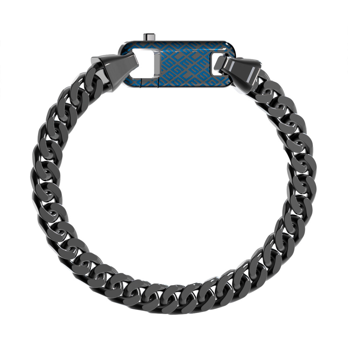 Brazalete Guess para Caballero  Pitstop en tono azul