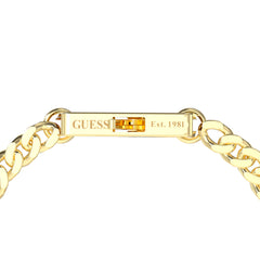 Brazalete Guess para Caballero Lion King color dorado