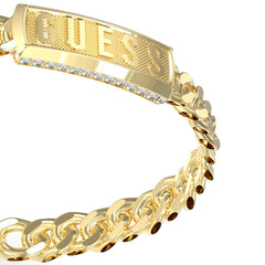 Brazalete Guess para Caballero Lion King color dorado