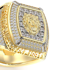 Anillo Guess para Caballero Lion King color Dorado