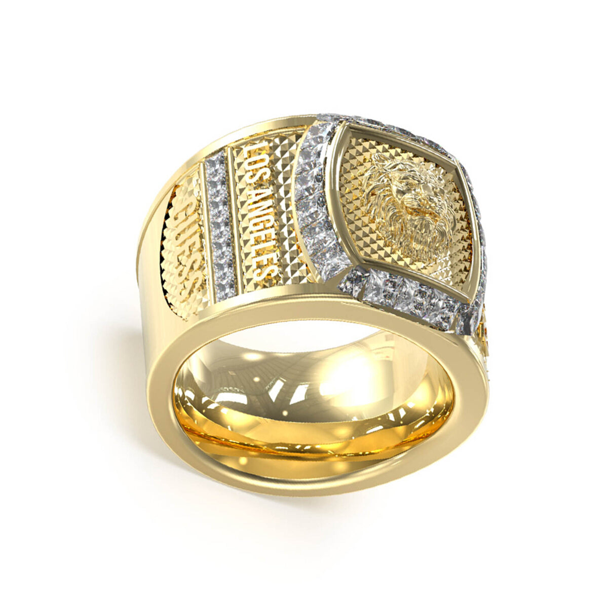 Anillo Guess para Caballero  Lion King color dorado