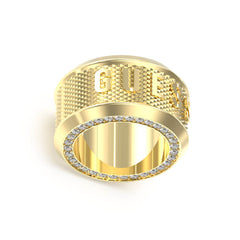 Anillo Guess para Caballero  Lion King color dorado