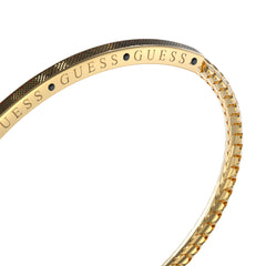 Brazalete Guess para caballero Legacy color dorado