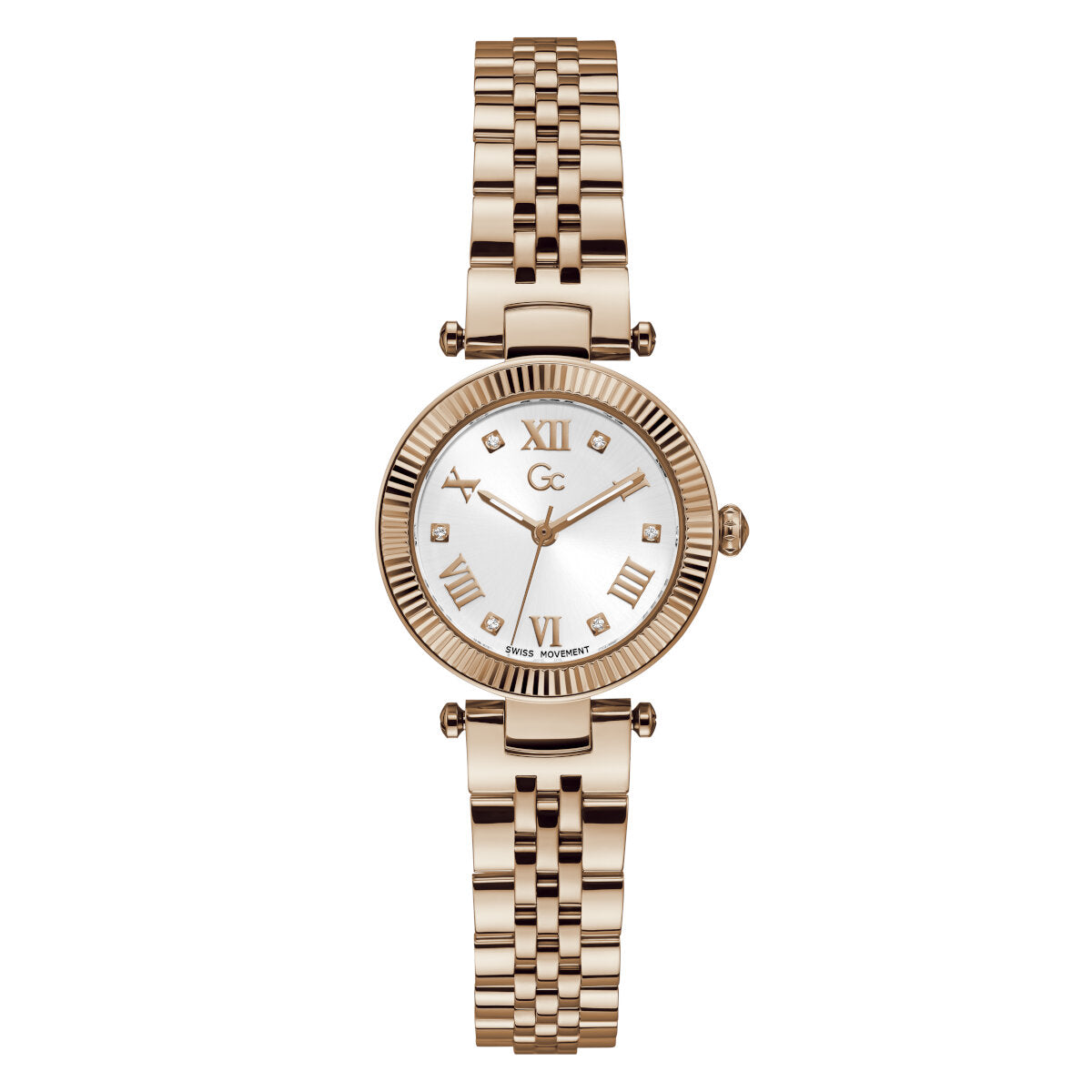 Reloj Guessde Mujer Gc Flair color oro rosa