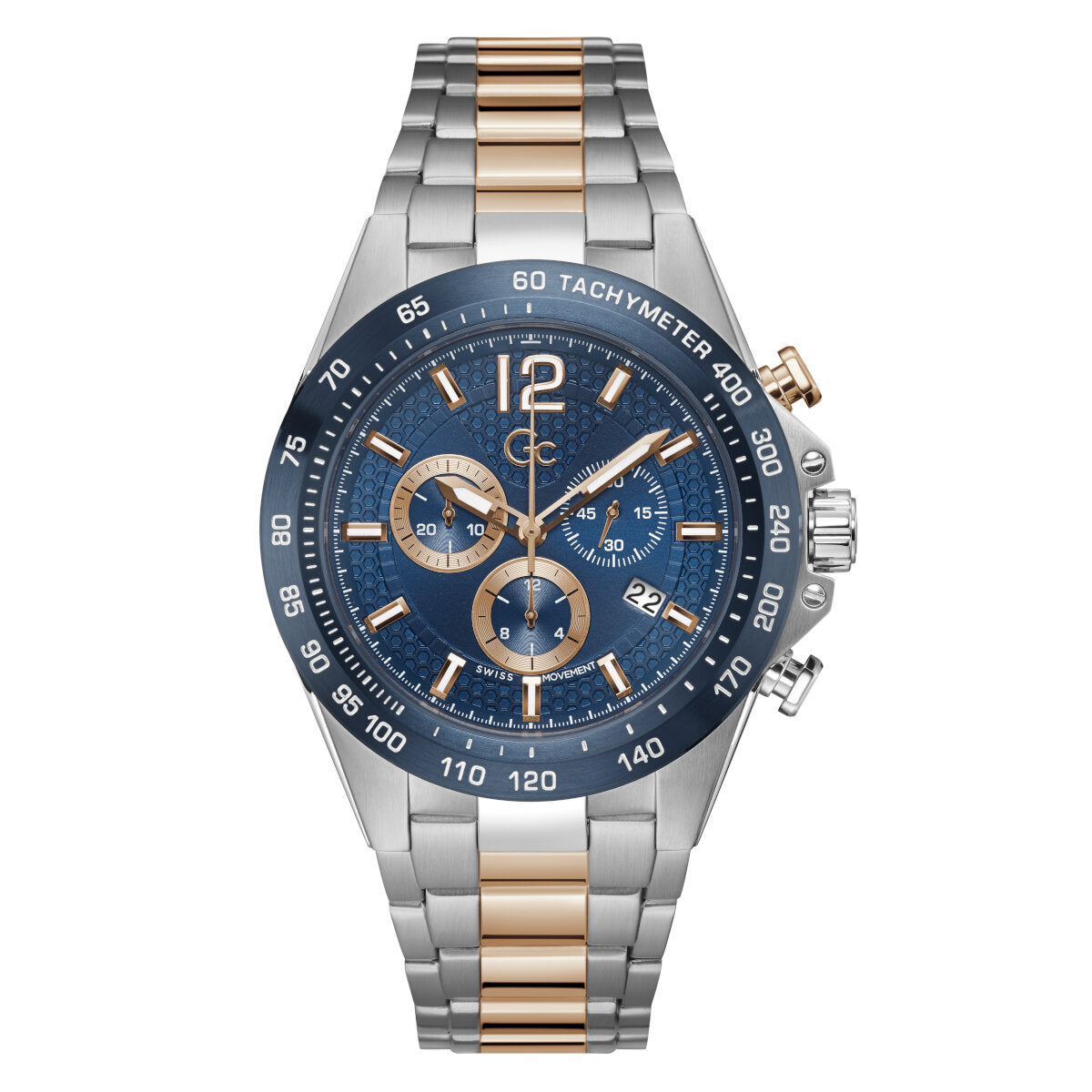 Reloj Guess de Hombre Gc Audacious color plata