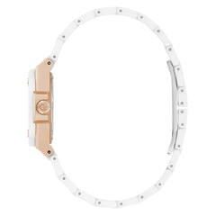 Reloj Guessde Mujer Gc Coussin Shape Mini color blanco