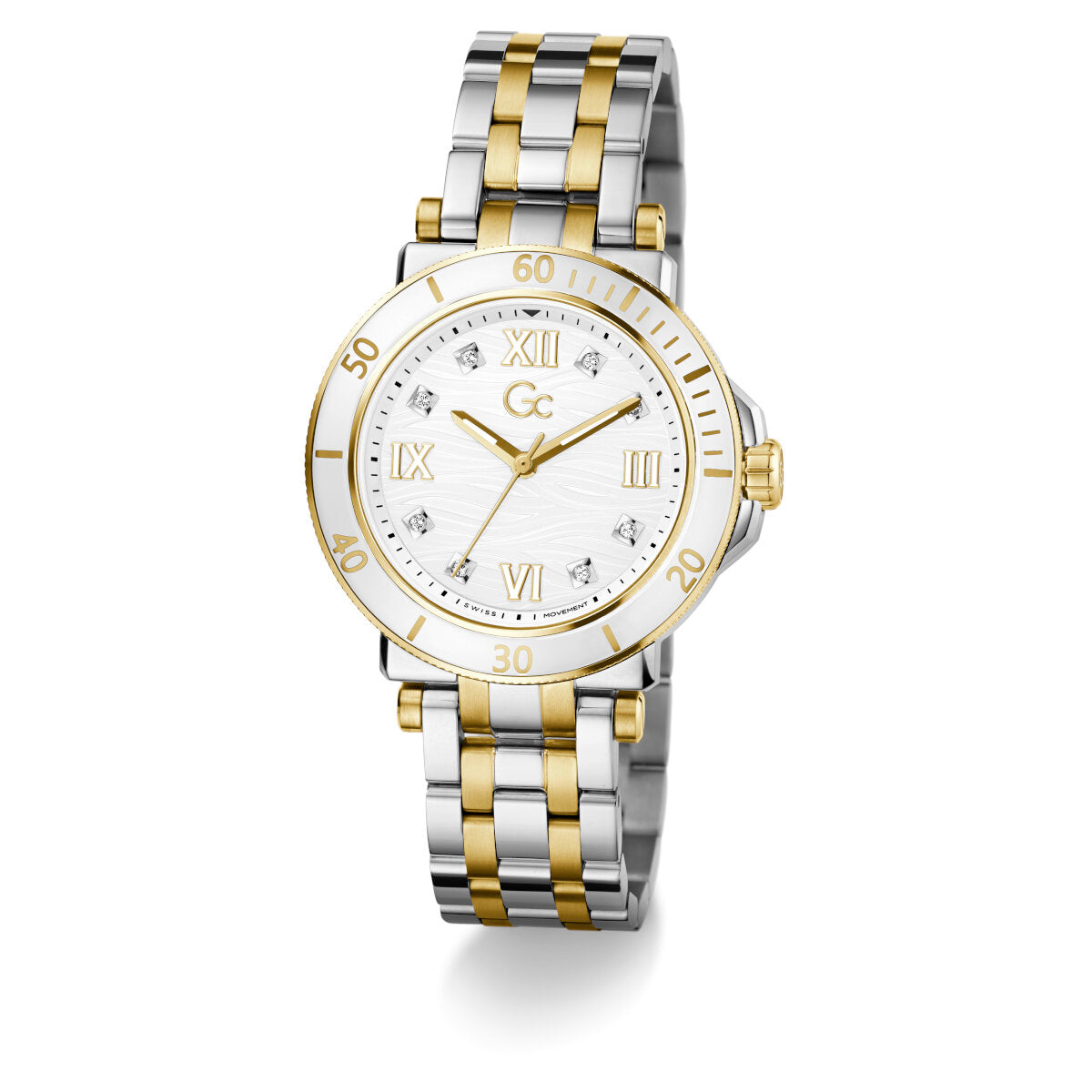Reloj Guess Dama Gc One Sport Lady Plata