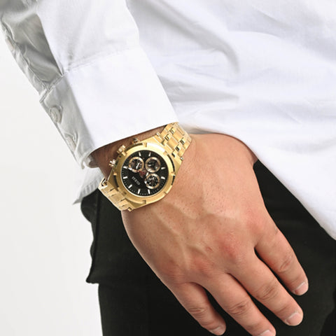Reloj Guess de Hombre Continental color oro