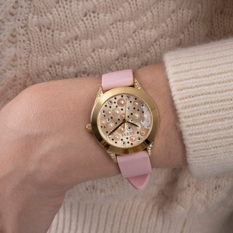 Reloj Guess de mujer Pearl color rosa