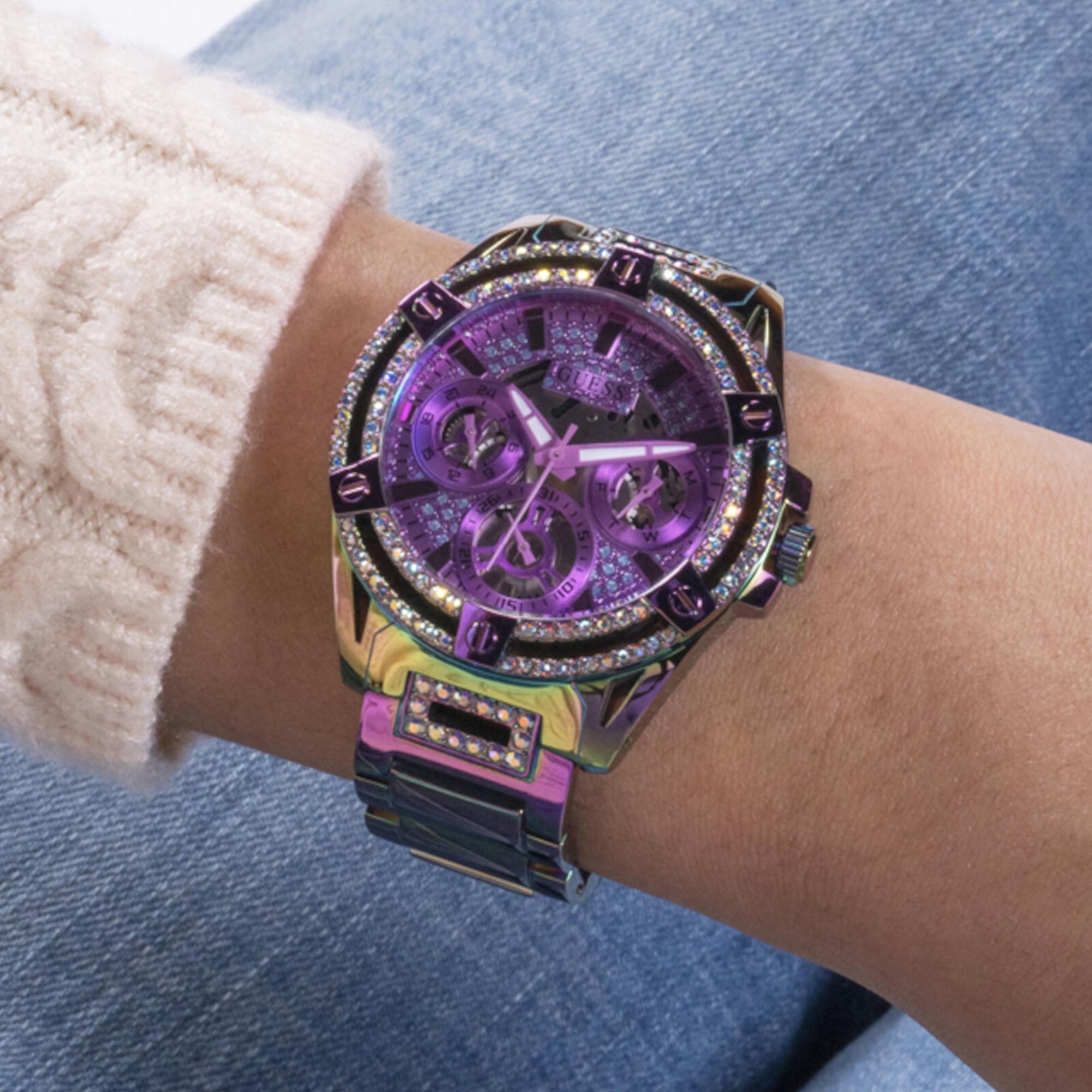 Reloj Guess de mujer Queen color iridiscente