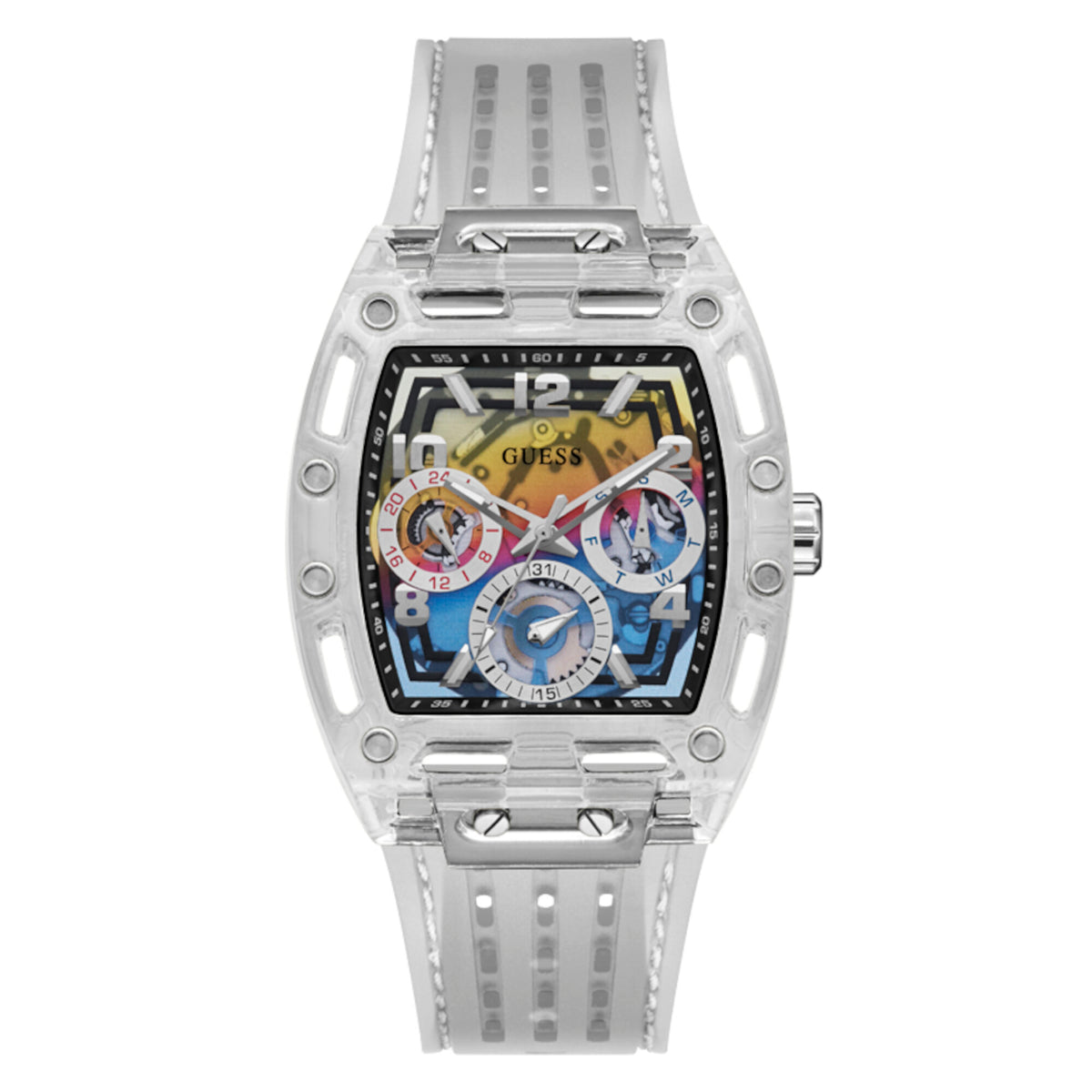 Reloj Guess de Hombre Phoenix transparente