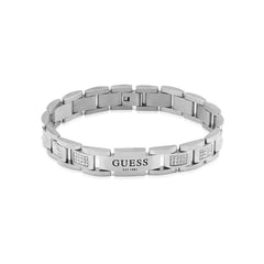 Brazalete Guess para Caballero  Frontiers color plateado