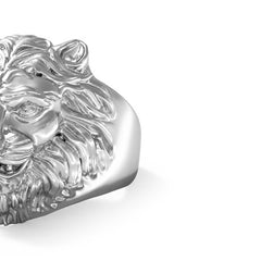 Anillo Guess para Caballero  Lion King color plateado